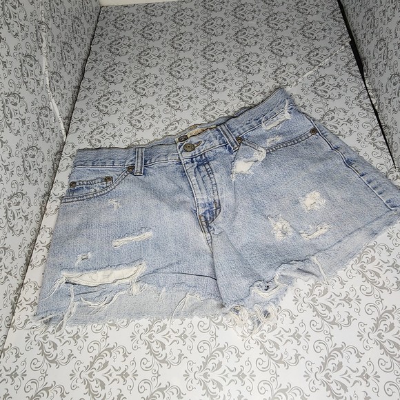 Faded Glory Authentic Brand Distressed Light denim short (4) - Picture 1 of 4